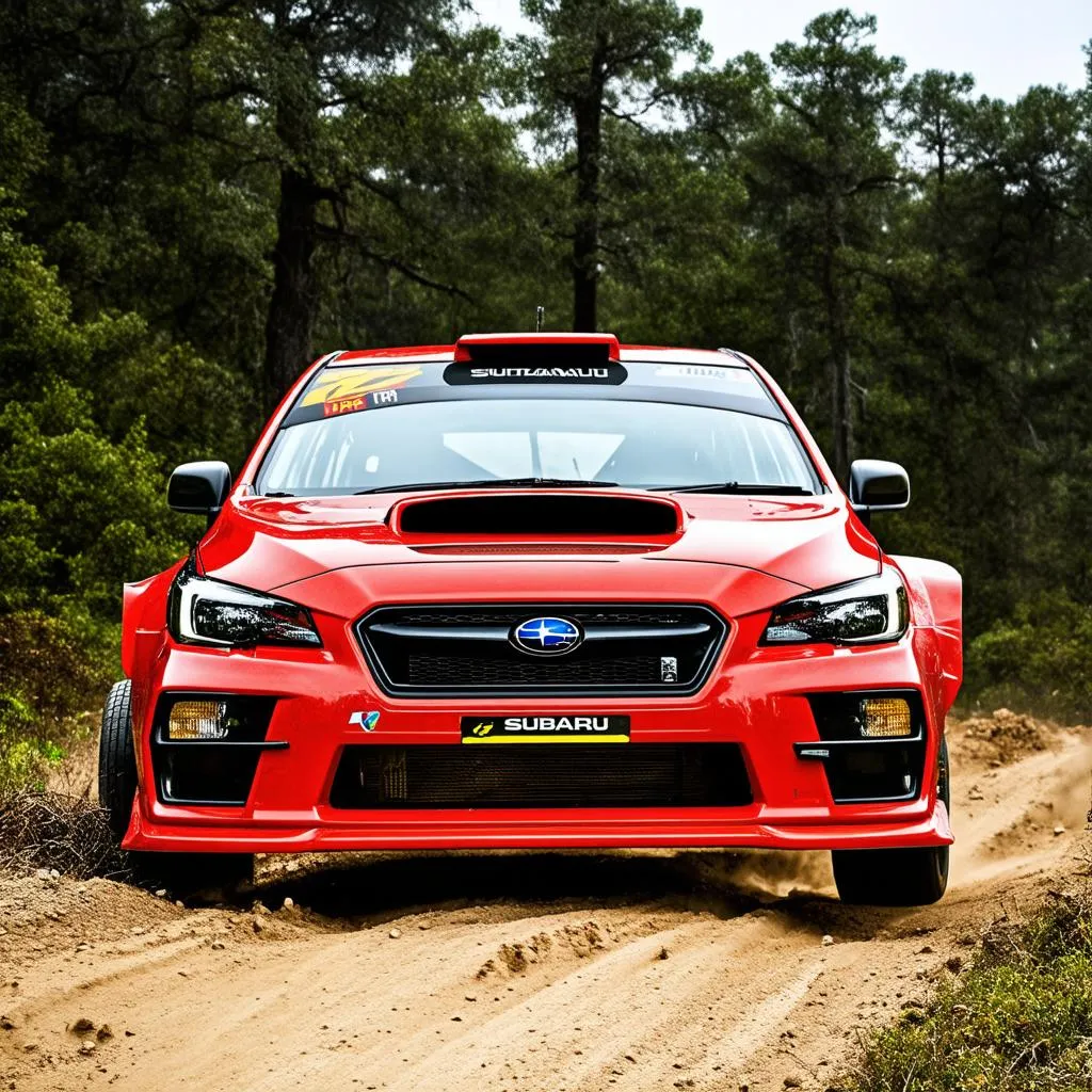 Subaru WRX rally car